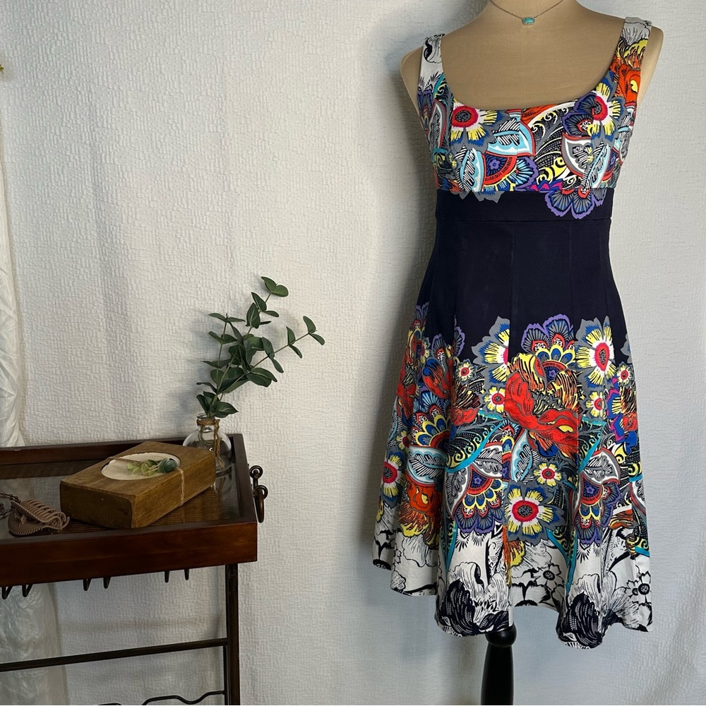 Nine West Colorful Floral Mini Dress